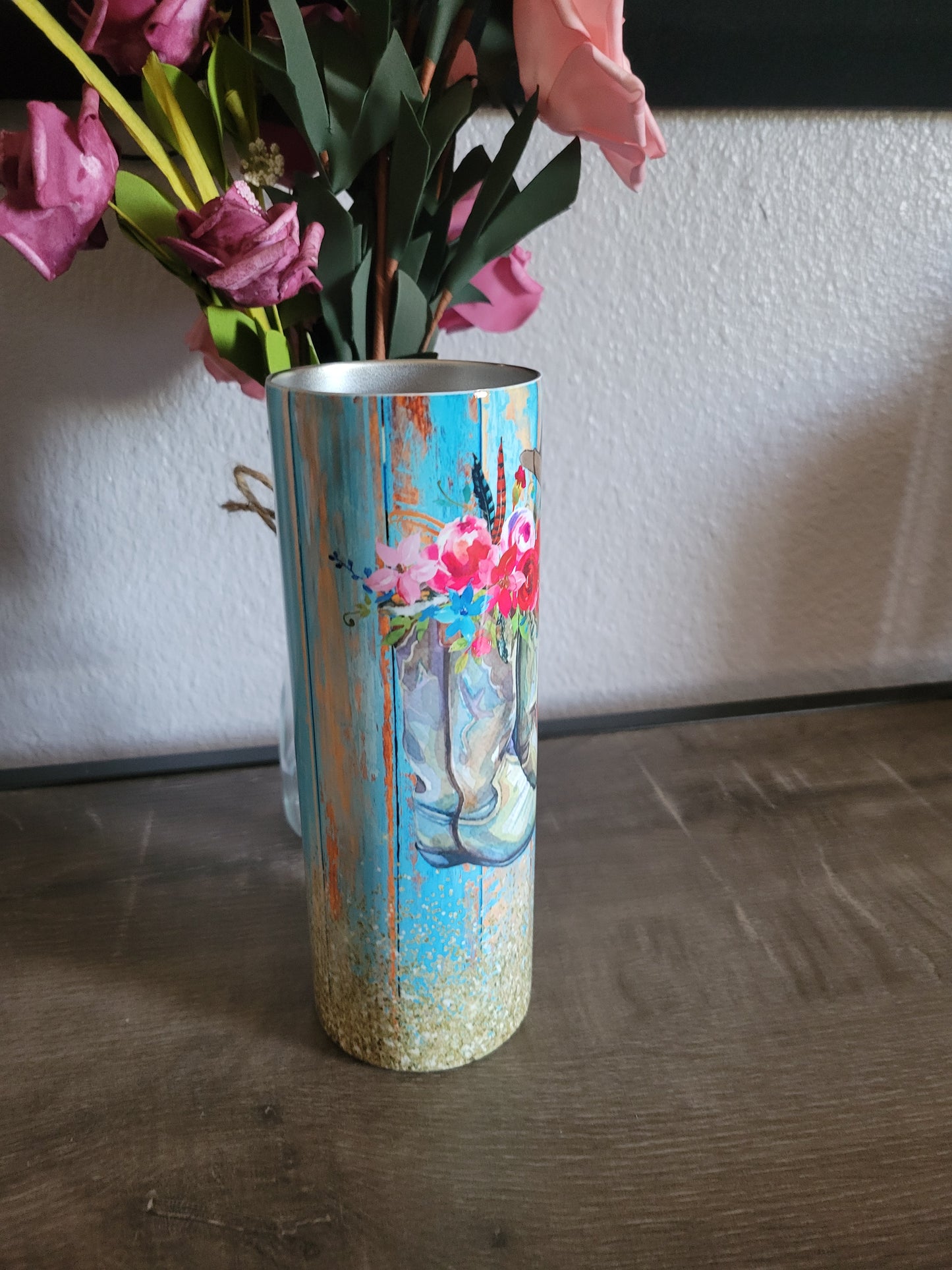 Teal Guitar Tumbler