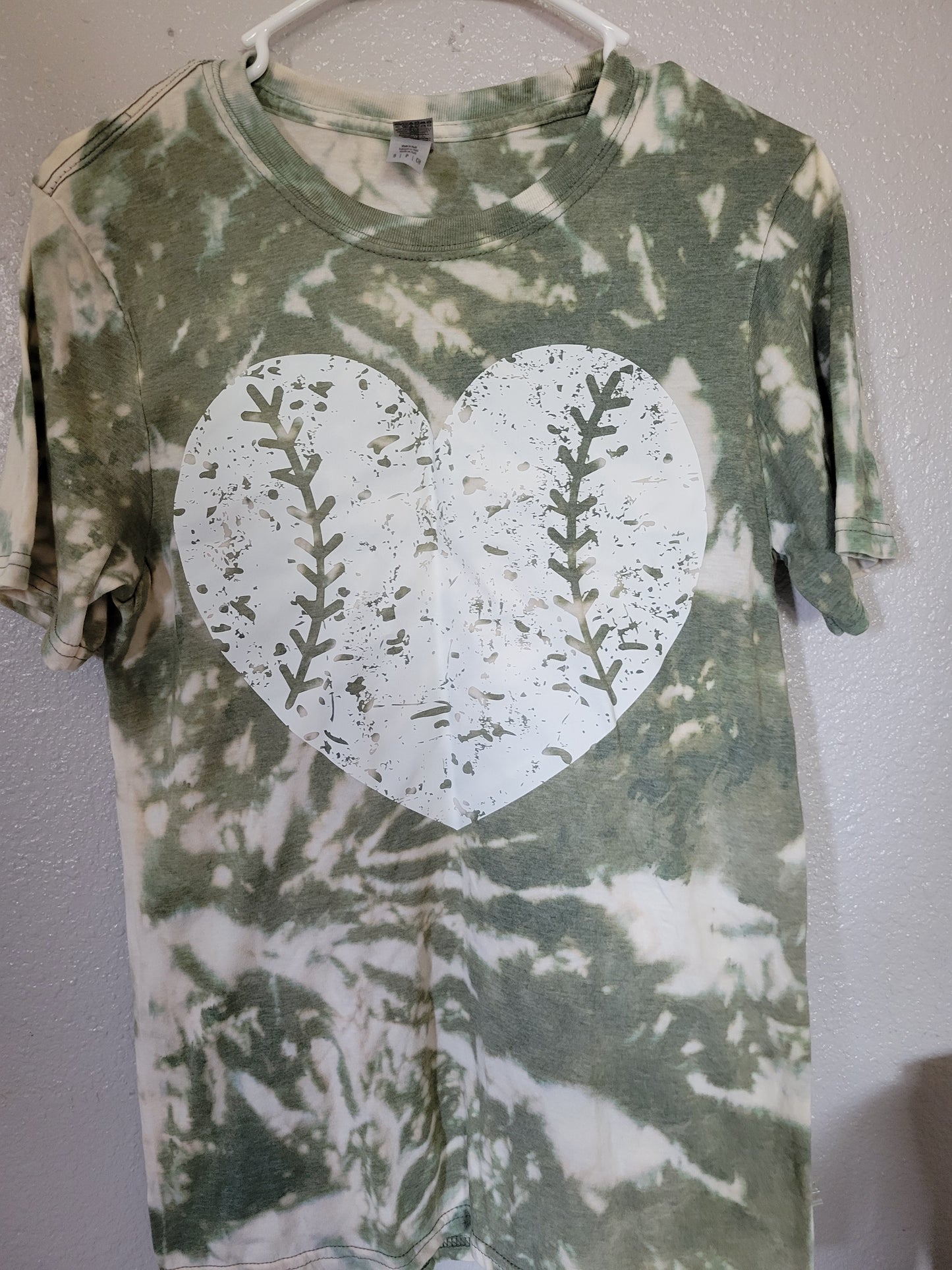 Baseball Reverse Tie Dye Tee