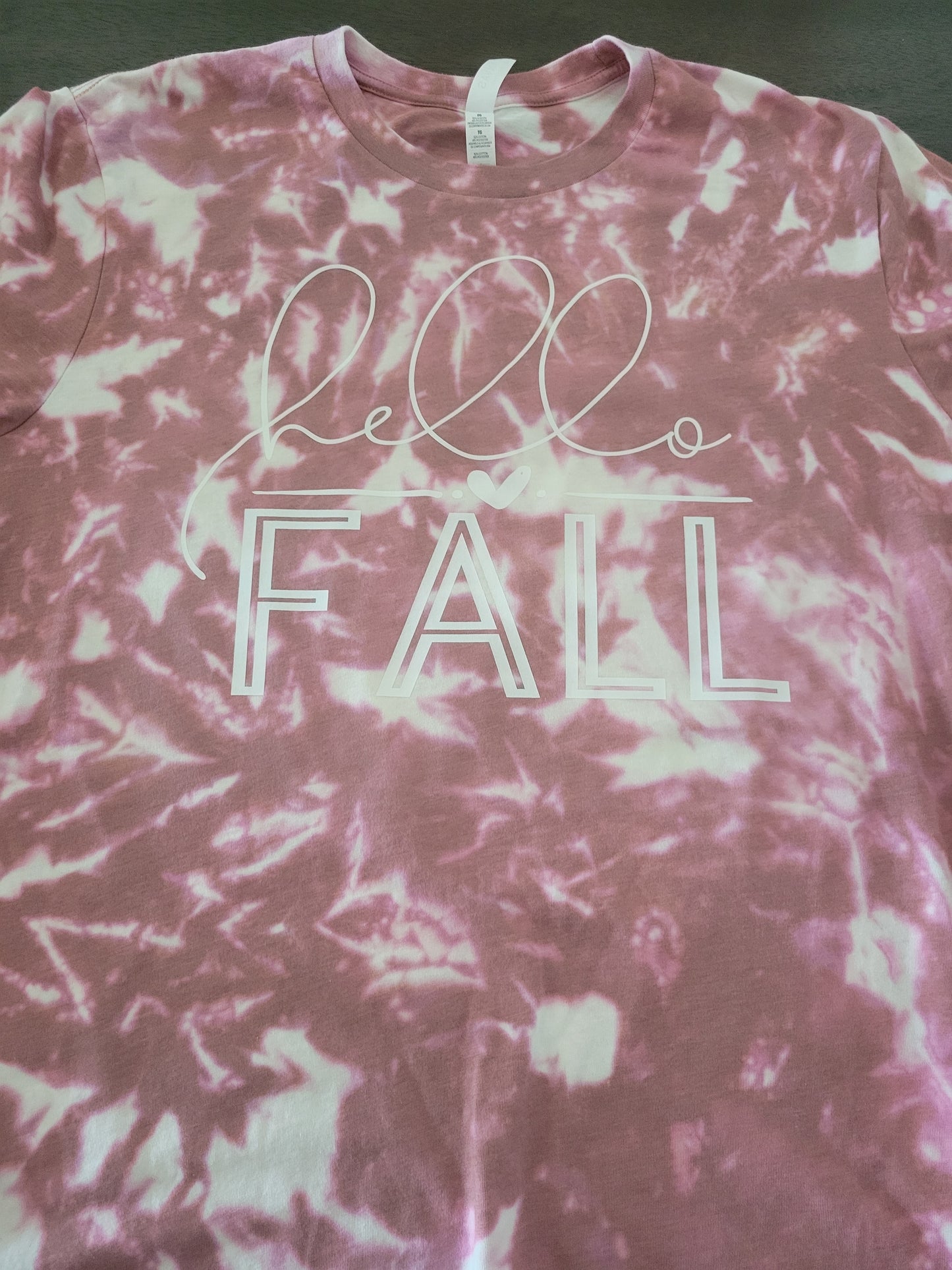 Hello Fall Bleached Tee