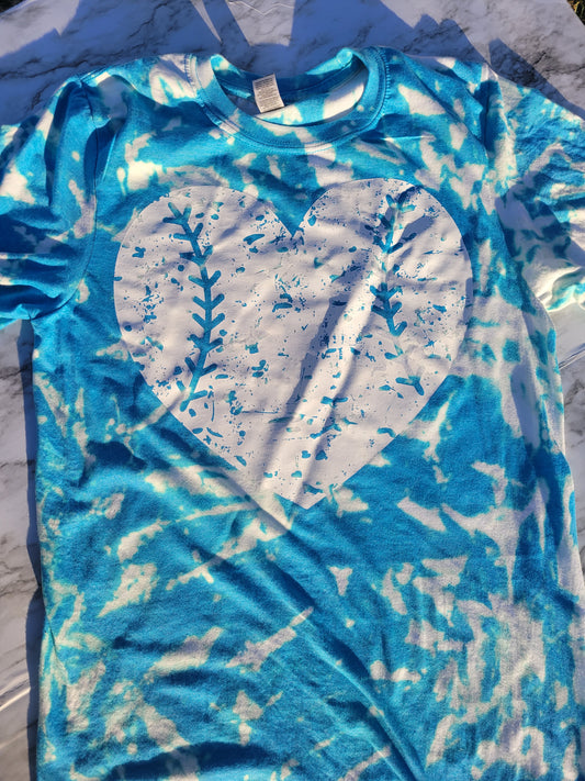 Baseball Reverse Tie Dye Tee