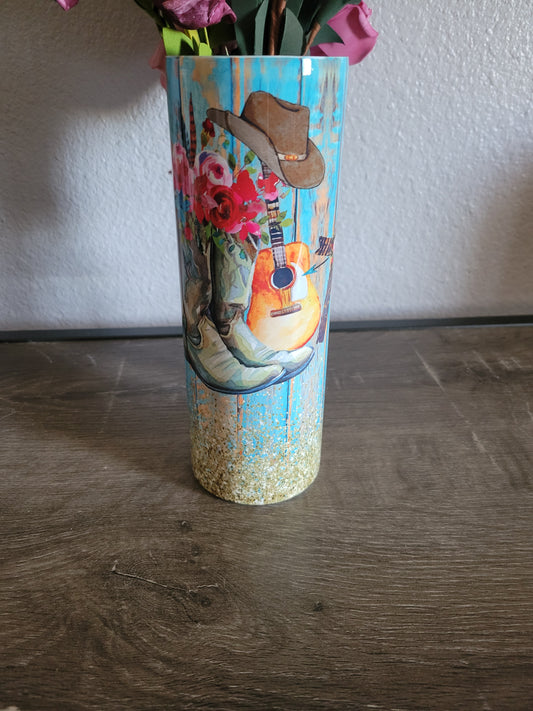 Teal Guitar Tumbler
