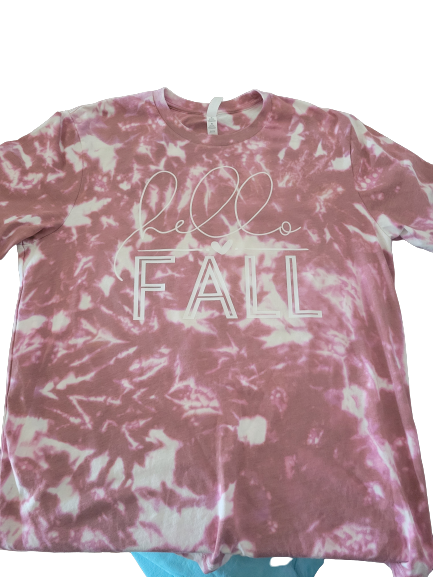 Hello Fall Bleached Tee